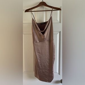 Little muted pink shiny dress! Adjustable straps!